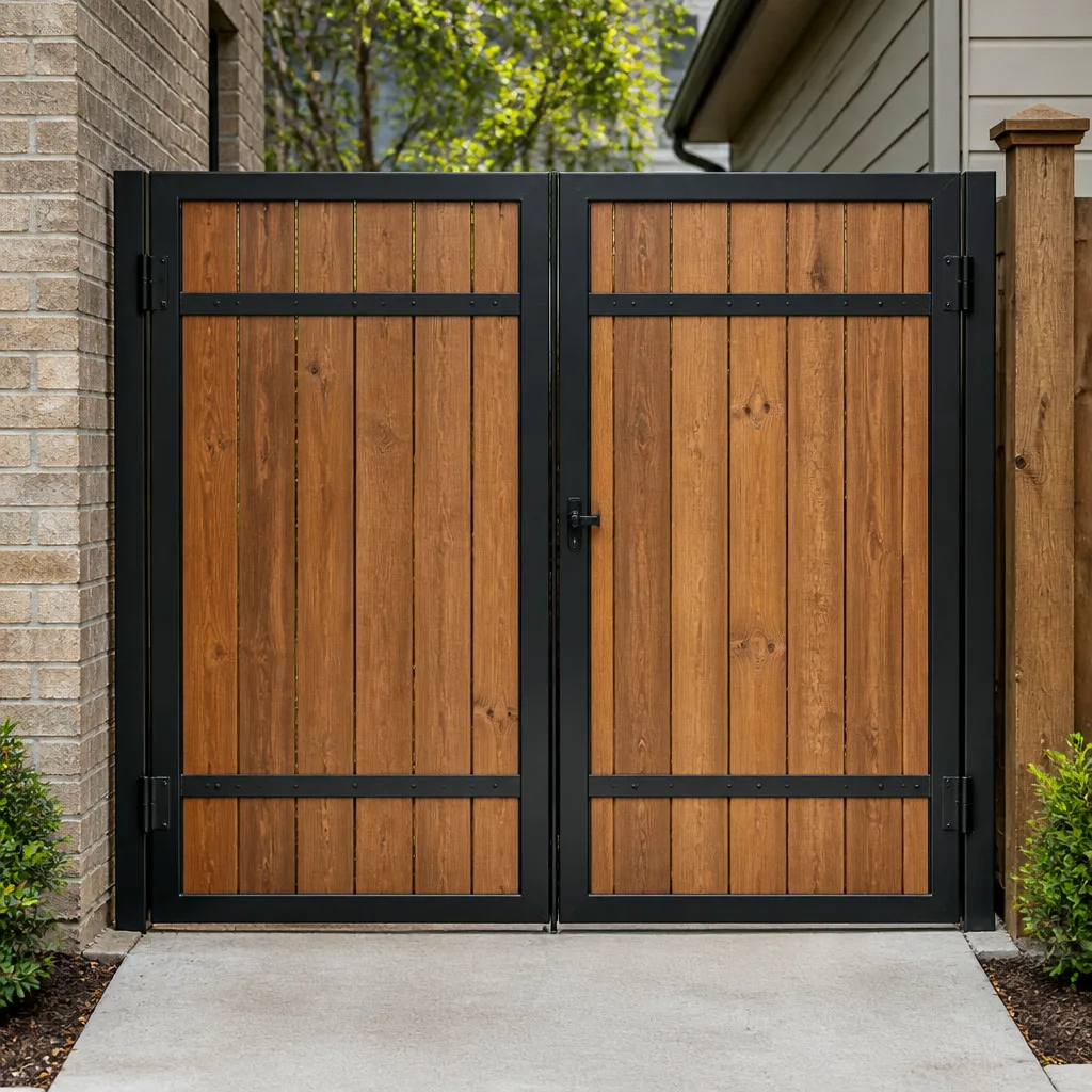 Wood & steel frame